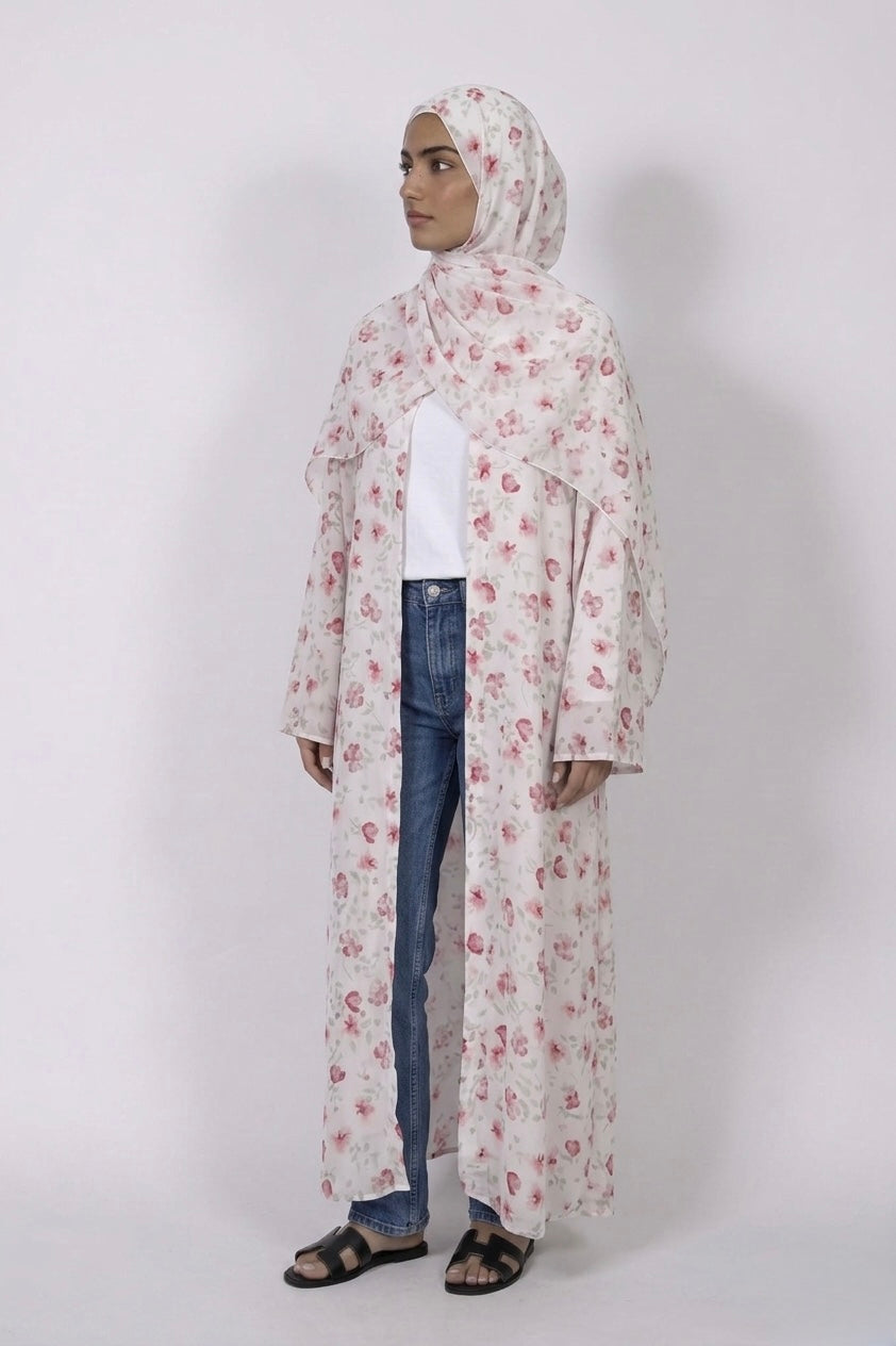 Floral abaya