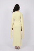 Robe Cape Majestueuse - Jaune beurre