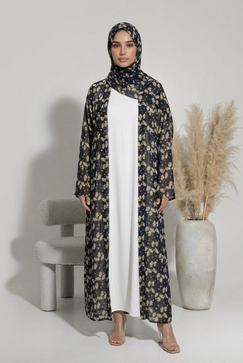Abaya à fleur