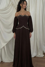 Robe Voile de Nymphe - Marron
