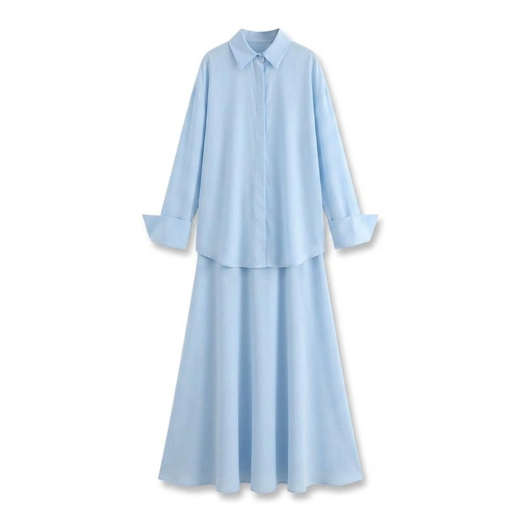 Ensemble chemise ciel