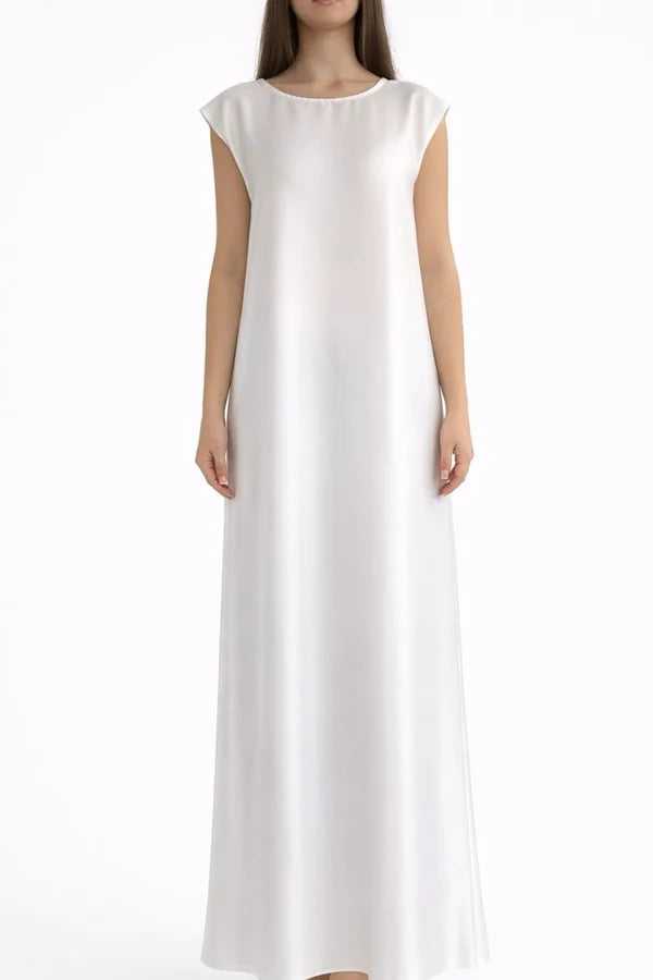 Robe à abaya blanche