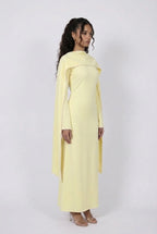 Robe Cape Majestueuse - Jaune beurre