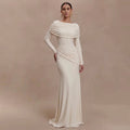 Robe double drapé