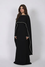 Robe Cape Majestueuse - Noir