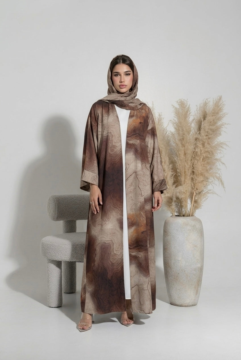Abaya Abysse - Marron