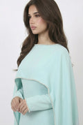 Robe Cape Majestueuse - bleu turquoise
