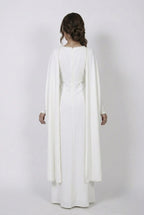 Robe Cape Majestueuse - Blanche