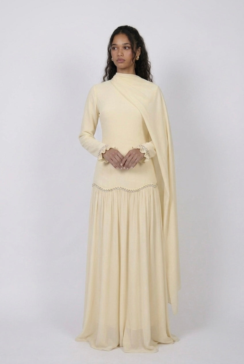 Robe Nora - jaune beurre