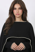 Robe Cape Majestueuse - Noir