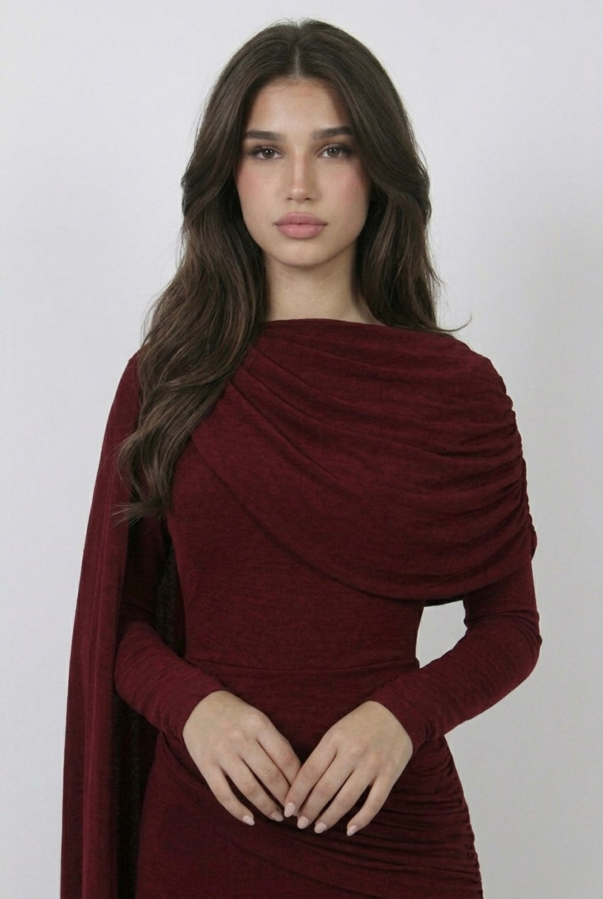 Robe signature Leyalys - burgundy