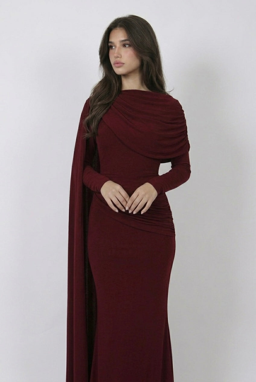 Robe signature Leyalys - burgundy
