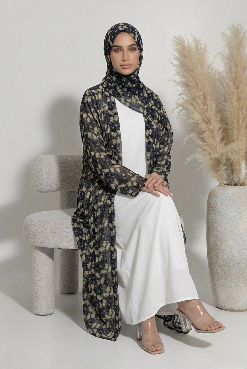Abaya à fleur