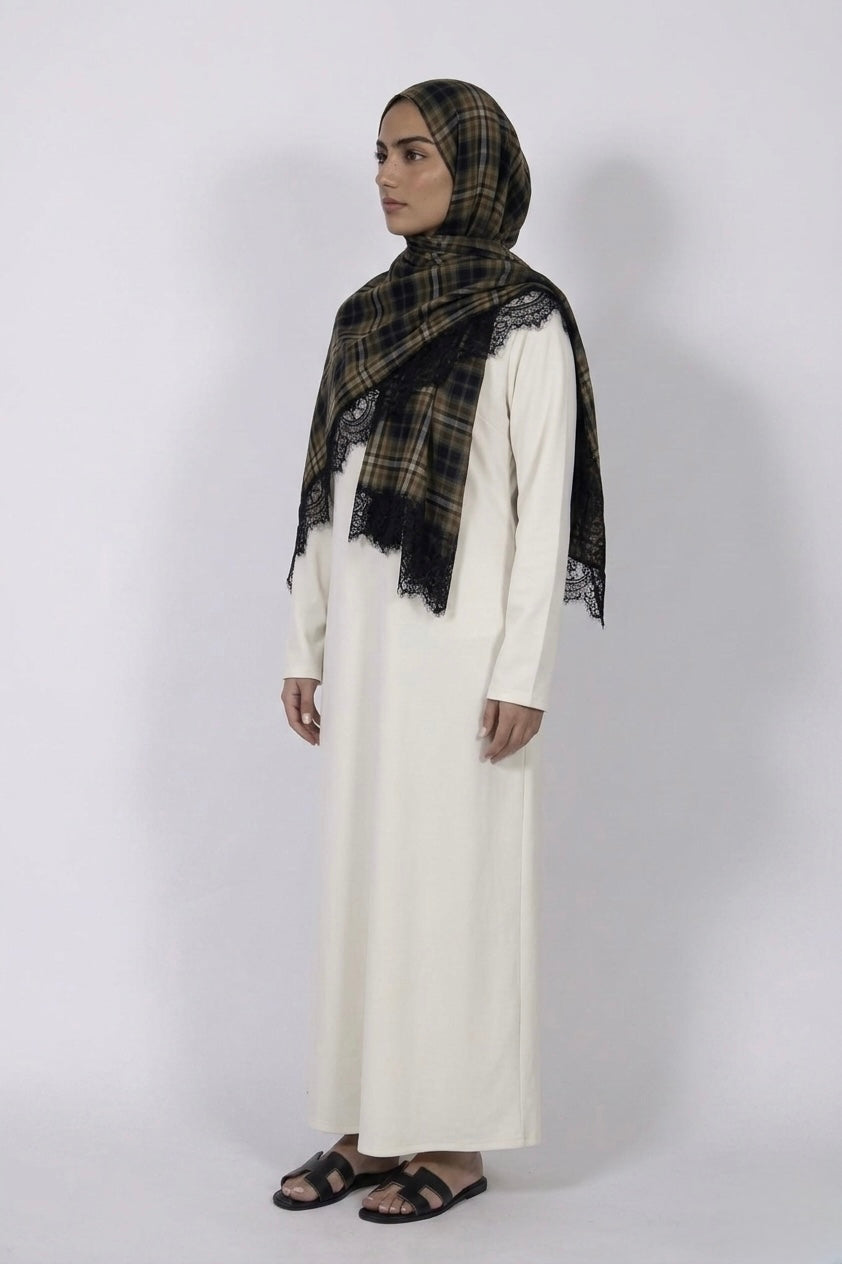 Checked hijab
