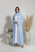 Abaya Rosace - bleu