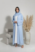 Abaya Rosace - bleu