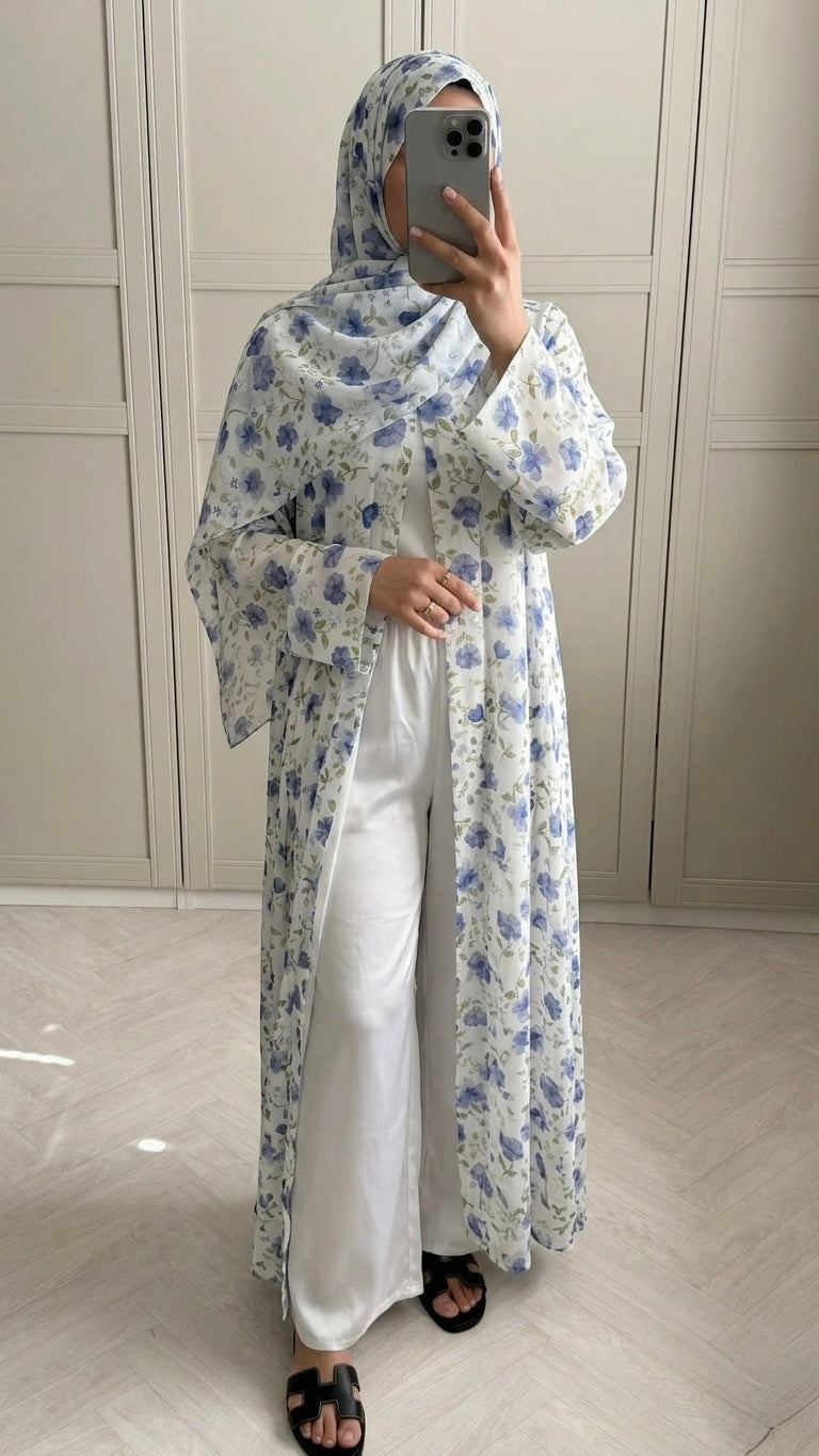 Abaya à fleurs