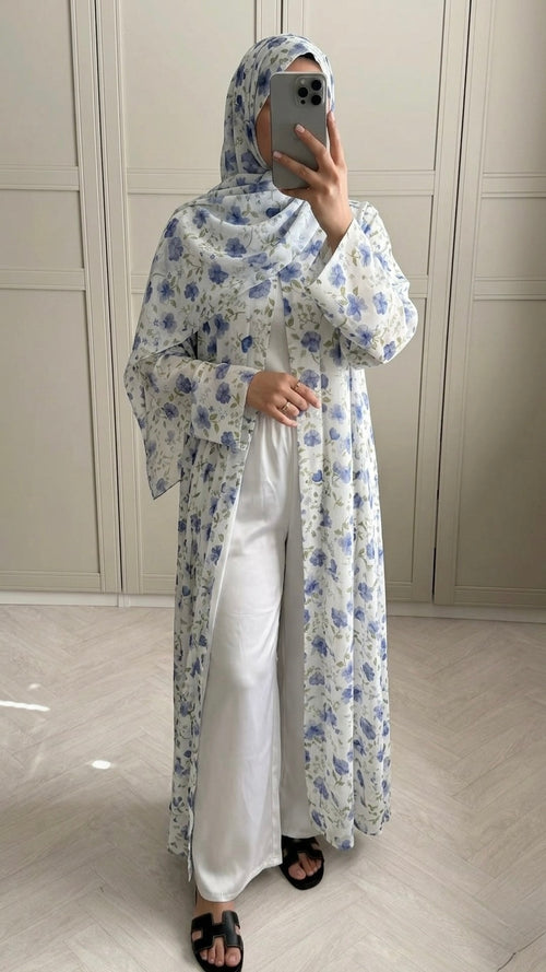 Abaya à fleurs