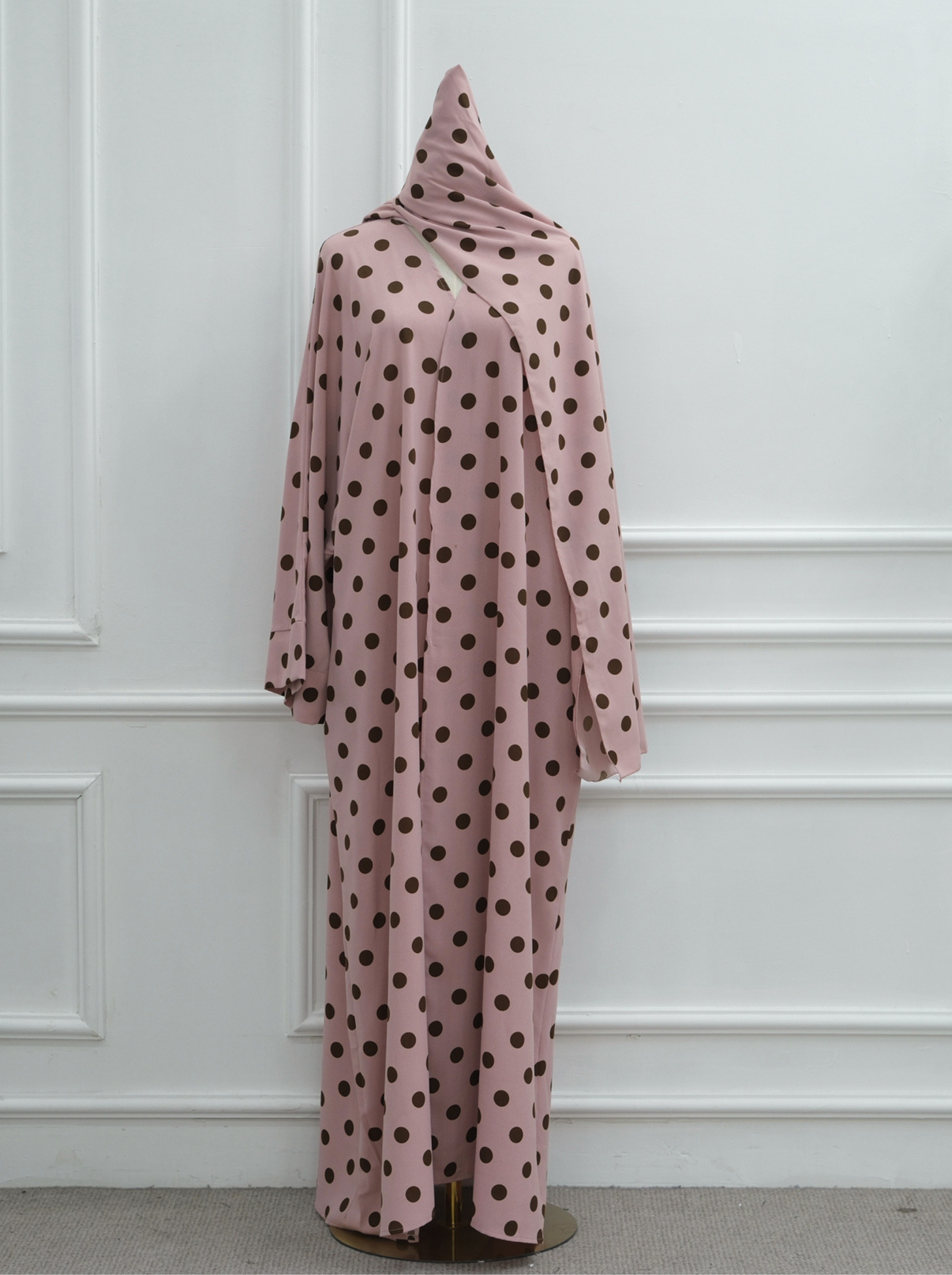Abaya Polka Dots - Rose