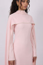 Majestic Cape Dress - Pink