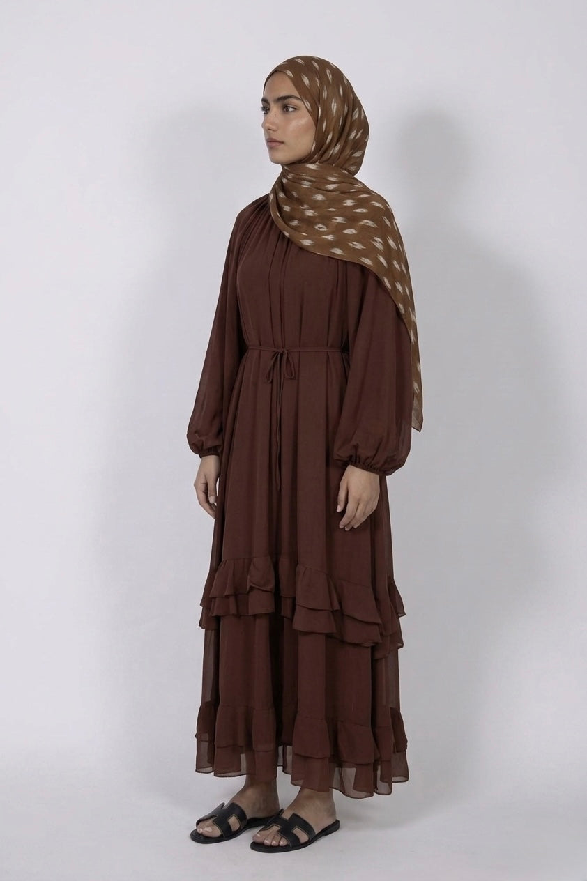 فستان بني