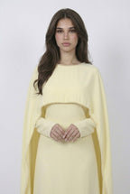 Robe Cape Majestueuse - Jaune beurre
