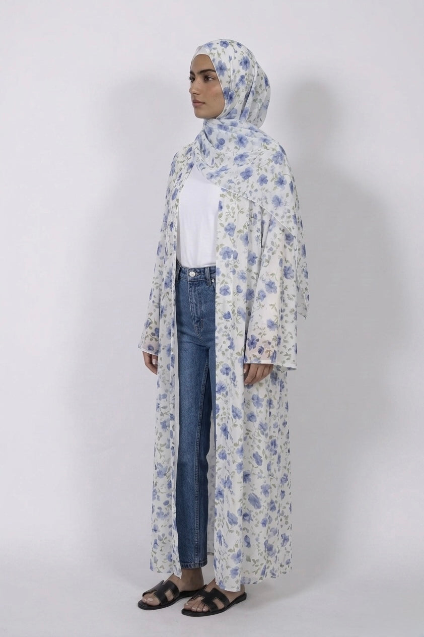 Floral abaya