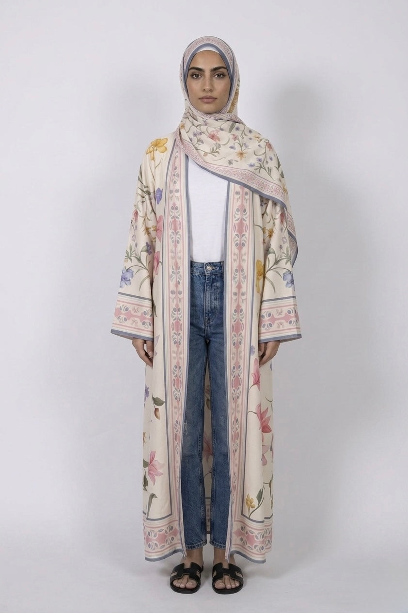 Floral abaya