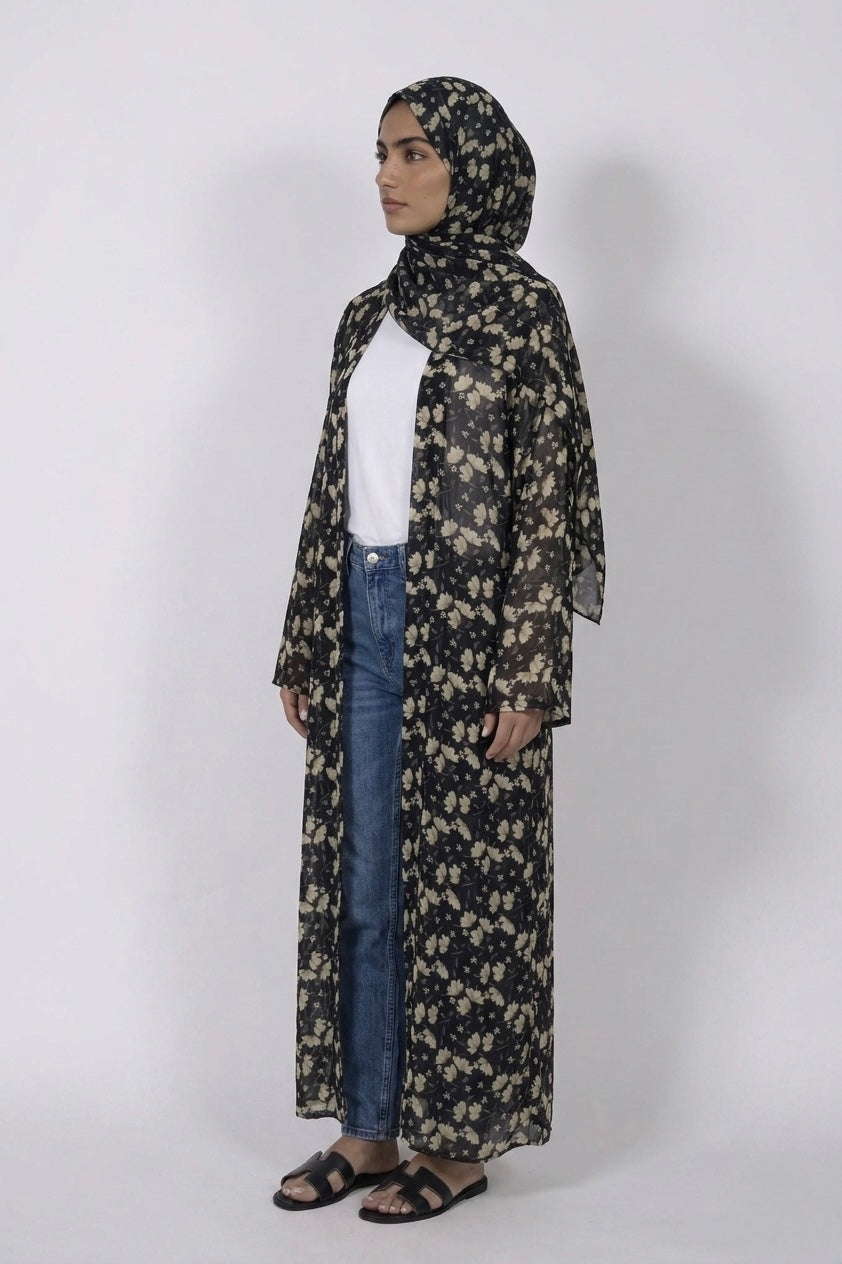 Floral abaya