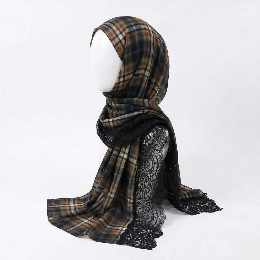 Checked hijab