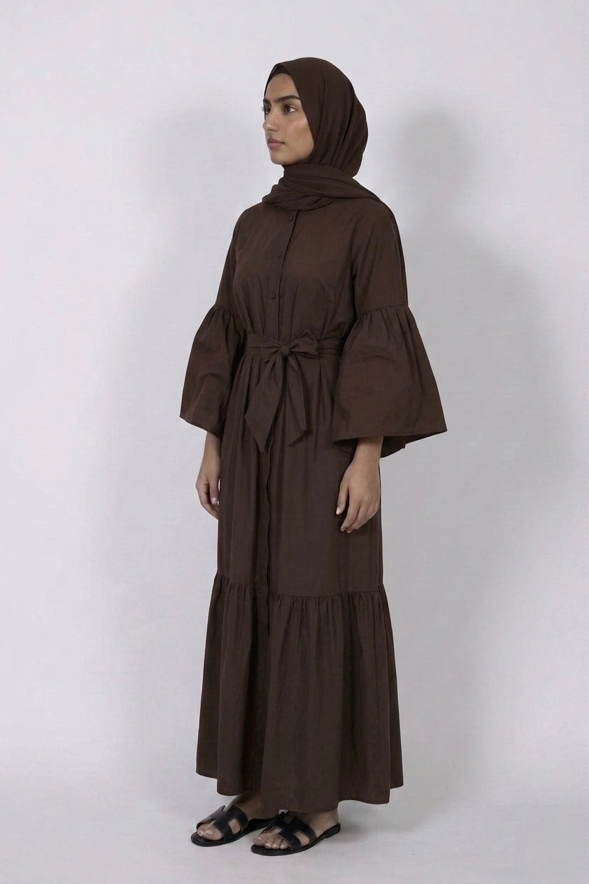 Dress with belt