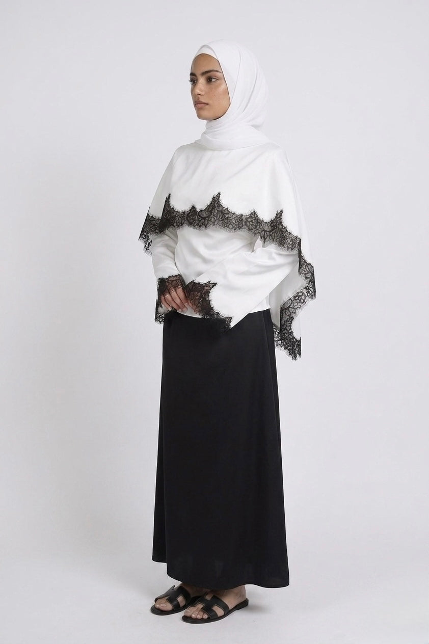 Blouse à dentelle