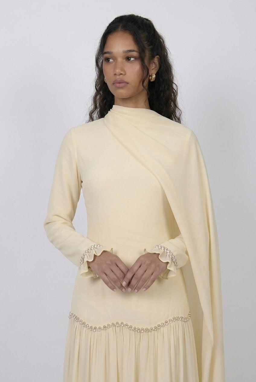 Robe Nora - jaune beurre