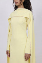 Robe Cape Majestueuse - Jaune beurre