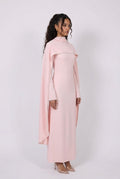 Majestic Cape Dress - Pink